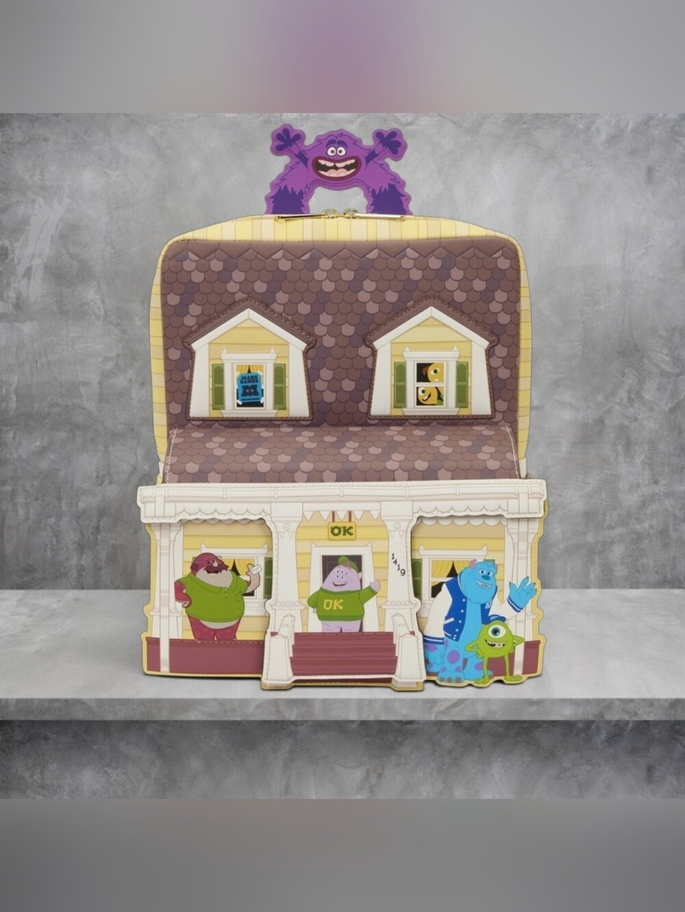 Loungefly Monsters University Oozma Kappa House Figural Backpack 💜